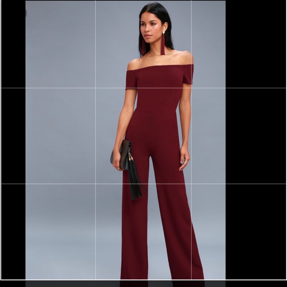 Lulus Off the Shoulder Jumpsuit